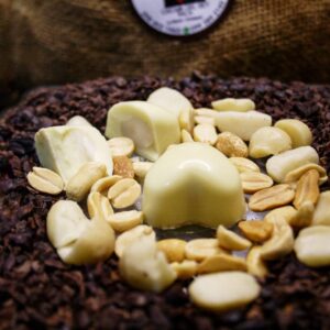 Bombones de chocolate blanco